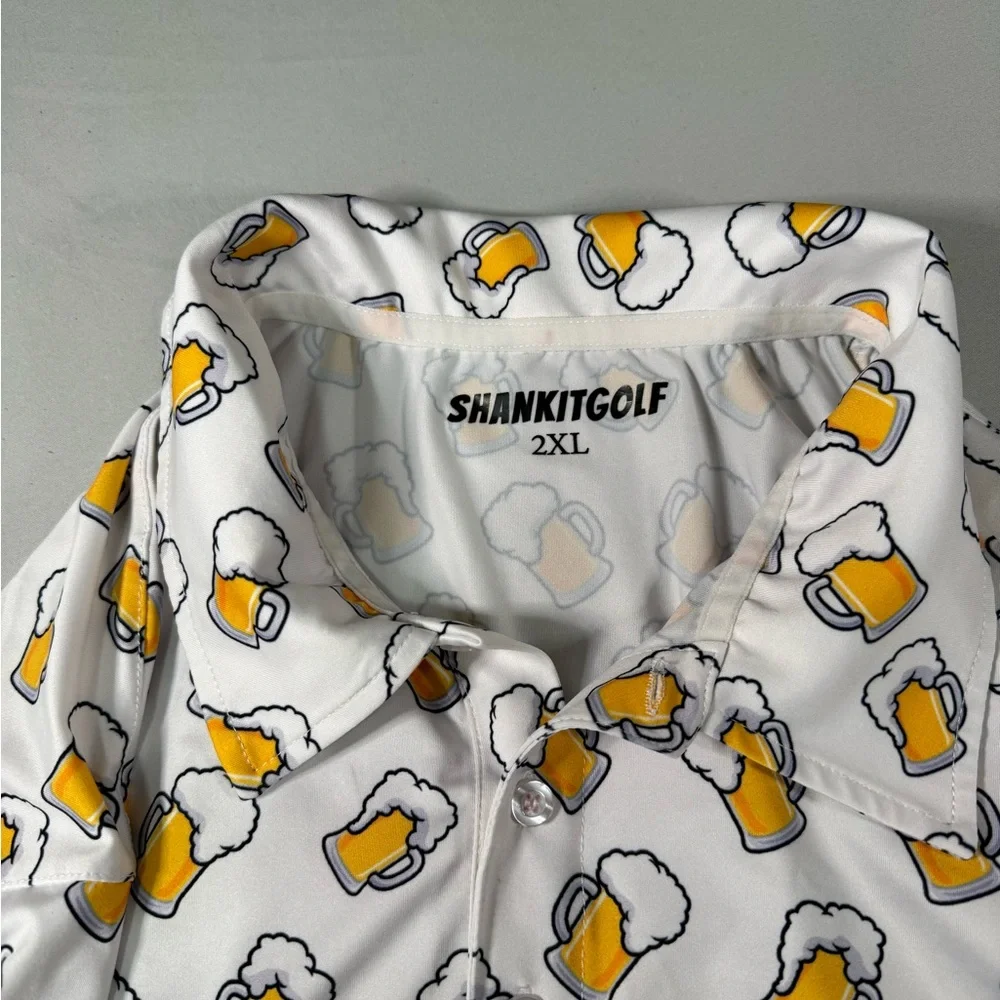 Shank‎ It Golf Beer Mug All Over Print Performance Polo Shirt 2XL